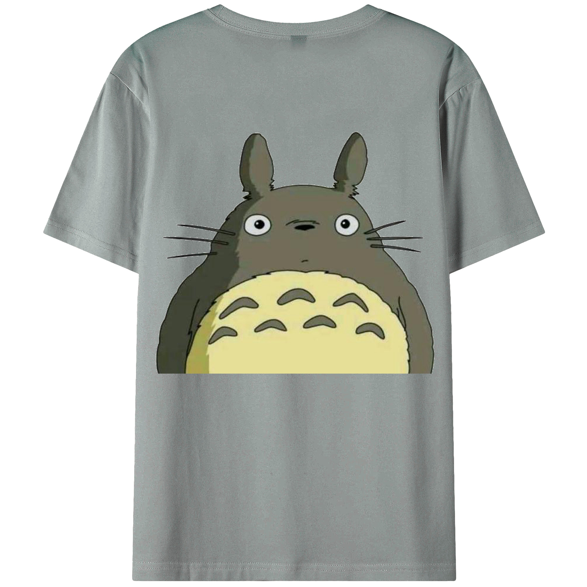 （画像用） となりのトトロ 草壁メイ 草壁サツキ My Neighbor Totoro Satsuki Kusakabe Mei Kusakabe 綿100％ メンズ半袖Tシャツ（バックプリント） 通気性